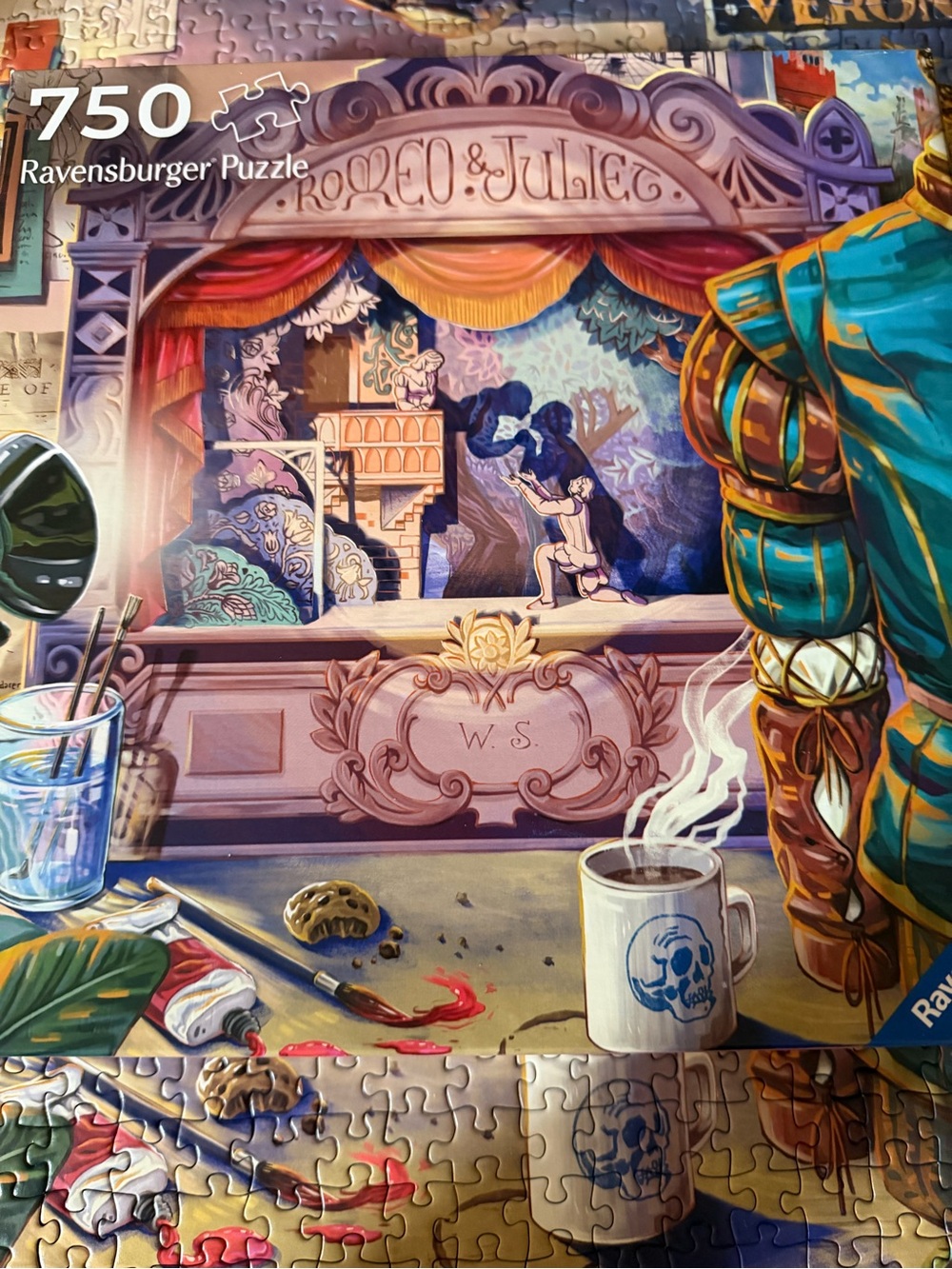 Puzzle by Ravensburger. 750ct. Romeo & Juliet